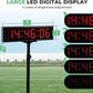6.4FT High LED Large Timer Race Clock with Tripod Cordless Countdown/up Clock Stopwatch with IR Remote Control for Sports Race, Running Events, Marathon