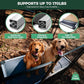FXW TitanNest Chew-Proof Elevated Dog Bed, Raised Cot for Indoor/Outdoor/Camping Use, Durable & Washable Padded Pet Bed for Medium Dogs, 41.0" L x 27.0" W x 5.0" H, Gray