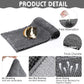 Amylove 4 Pcs Guinea Pig Cage Liner Guinea Pig Bedding Washable Fleece Pee Pads Reusable Small Animals Training Mat Small Animal Sleeping Bed for Bunny Hamster(Dark Gray,47 x 24 Inch)