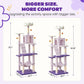 MWPO Flower Large Cat Tree, 70.1-Inch Multi-Level Tall Cat Tower for Indoor Cats, Plush Cat Condo with Big Padded Perches, Sisal-Covered Scratching Posts, Hammock, Toys for Kittens & Cats