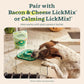 WOOF LickMat - Easy-to-Clean Lick Mat for Dogs - Slow Feeder Mat with Non-Slip Design - BPA-Free Silicone Lick Mat - Interactive Dog Toys - Green