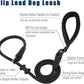 Slip Lead Dog Leash，Strong Nylon Rope Leash and Padded Handle,No Pull Outdoor Walking Training Lead for Small Medium Large Dogs(Black, 1/2"×4ft)