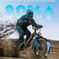 W Wallke H7 AWD Dual Motor Electric Bike for Adult, 48V 60Ah/40Ah Removable Battery, Long Range 32-34MPH Fast Ebike, 20" Fat Tire Mountain Offroad All Terrain Full Suspension E-Bicycle, UL2849 List