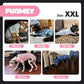FUAMEY Dog Recovery Suit Male,Dogs Surgery Neuter Suits Puppy Spay Shirts for Female Protect Dog's Skin Anti Licking Abdominal Wounds Doggie Onesie Pet Bodysuit Alternative to Cone Black XXL