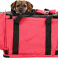 SturdiBag Pro 2.0 Pet Travel Carrier with Flexible Height for Cats and Dogs | Soft Sided Pet Carrier Bag with Safety Clips and Seatbelt Straps for Airplane or Car Travel | Medium, Hot Pink