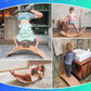 Wooden Balance Board Kids, 37" Natural Wobble Board Wooden Toys for Toddlers Kids & Adults, Birthday Gifts for 3 4 5 6 7 8 Year Old Boys Girls Kids, Open Ended Montessori Waldorf Learning Toy