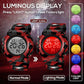 Kids Watch,Boys Watch for 3-15 Year Old Boys,Digital Sport Outdoor Multifunctional Chronograph LED 50 M Waterproof Alarm Calendar Analog Watch for Children with Silicone Band,Kids Gift