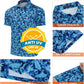 TAPULCO Mens Quick Dry Polo Shirts Camouflage Pattern Performance Athletic Lightweight Breathable Casual Golf Tshirts