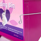 Metal Small Animal Feeder with Lid, Heavy Duty Rabbit Feeder, Large Capacity Rabbit Food Dispenser, Great for Rabbit, Guinea Pigs, Chinchillas and Other Small Animals.(7.4 inch, Purple)