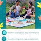 Jumbo Picnic Rug, Premium Large Picnic Mat, 6'7" x 6'7", Outdoor Waterproof Picnic Blanket Beach Mat, Foldable & Waterproof, Picnic Blankets Ideal for Beach & Park, Outdoor Blanket