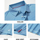 Mens Golf Shirt Moisture Wicking Dry Fit Performance Sport Short Sleeve Striped Golf Polo Shirts for Men
