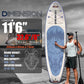 10’6/11’6 Inflatable Stand Up Paddle Board with Premium Paddleboards Accessories, Wide Stable Designed SUP Paddleboard for Adults & Youth.