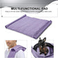 TOMKAS Medium Padded Shoulder Strap Dog Cat Carrier Sling (Purple for 8-15 lbs)