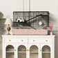 3-Tier Glass Hamster Tank, Large Hamster Cage Habitat with 11inch Big Running Wheel for Rat, Mouse, Gerbil, Syrian Hamster, 590 SQ INCHES