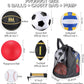 Libima 6 Pcs Multi Sport Ball Set Official Size Football, Basketball, Soccer, Volleyball, Playground Ball, Baseball with Sports Equipment Bag Pump for Teen Adult Christmas School Gift