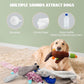 Nocciola 2-in-1 No Stuffing Crinkle Dog Toys with Soft and Durable Fabric, Holds Water Bottles, 2 Extra Long & 3 Regular Size Stuffless Squeaky Dog Toys for Small to Large Dog