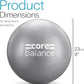 9 Inch Anti Burst Pilates Ball - Mini Exercise Ball for Yoga, Barre, Stretching and Core Stability Workout
