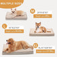 Orthopedic Memory Foam Dog Bed, Cooling Dog Beds for Medium/Large Dogs -Waterproof Pet Bed for Crate with Removable Washable Cover (M(29inch,45Lbs))