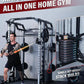 Major Fitness Drone2 Advanced Training Smith Machines– All-in-One Home Gym Squat Rack with Aluminum Pulley Set , Weight Bar, Dual LAT Pull-Down Systems & Cable Crossover Machine for Full-Body Workouts
