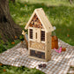 2 PK Large Cedar Wood Insect House Kit for DIY Project Backyard Insect House, Bee House, Nesting Habitat Shelters, Garden Shelter for Bees, Butterflies, Bugs
