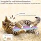 Retro Shaw Cat Toys Kicker Pillows 3Pcs, Refillable Catnip Toys with Crinkle Sound Inside, Interactive Indoor Cat Nip Kitty Kick Sticks for Kitten 10.1 Inches