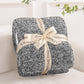 NEXHOME PRO Twin Size Soft Throw Blankets for Couch, Cozy Blankets Reversible Warm Knit Blanket for Women, Fuzzy Plush Lightweight Throws for Sofa, Bed, Picnic, Black 60 x 80 inches