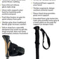 York Nordic Hiking & Walking Poles - Cushion Foam Grips w/Nordic Strap - Lightweight, Adjustable, and Great for Balance -2 Pieces w/Flip Locks, and Travel Bag - Heights 5'4"-6'2"