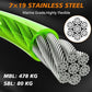 XiaZ 50FT Tie Out Cable for Dogs, Dog Leads for Yard Chew Proof, Heavy Duty Pet Tie Out Cable for Large Dogs Up to 250lbs,Durable Dog Runner Tether Line for Outdoor,Yard