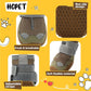 Hcpet Dog Shoes for Large Dogs, Breathable Dog Booties for Small Medium Dogs, Anti-Slip Dog Boots & Paw Protectors for Hot Pavement Winter Snow Hiking with Reflective Straps Army Green Size 1