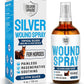 Horse Wound Care Spray with Silver – Wounds, Scratches, Cuts, Abrasions, Itching, Hot Spots, Skin Irritation – First Aid Solution and Breeds – 4 Oz