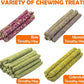 Sofier 32Pcs Timothy Hay Sticks 320g for Rabbit, Guinea Pig, Hamster - Natural Handmade Treats and Chews for Teeth - Chinchilla, Rat, Gerbil Toys