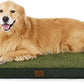 Bedsure XL Dog Beds Large Sized Dog -Orthopedic Flat Extra Large Pet Beds with Removable Washable Cover, Egg Crate Foam Mat, Suitable for Pet Up to 100 lbs