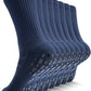 CWVLC Grip Socks Soccer - Cushioned Non-Slip Grippy for Men & Women Athletic - Barre Hospital Sticky Slipper Socks
