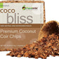 Organic Coco Chips for Plants (10lbs) - Coco Coir Chips - Coconut Husk Chips for Potting Soil, Garden Soil, & Seed Starter Soil - Coconut Mulch for Garden - Compressed Coconut Chips for Plants