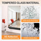Hasipu 2 Pcs 48''x24'' Home Gym Mirror Large Full Length Wall Mounted Full Body Mirror for Yoga Dance Fitness Exercise Studio Bedroom Garage, Frameless Tempered Glass Workout Mirrors Black Rectangular