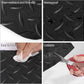 Boshen 5Ft x 12Ft Rubber Flooring Mats 1.6mm Diamond Plate Flooring Roll 60sqft Rubber Trailer Garage Floor Mats Non-Slip Floor Protector Mat for Garage Warehouse Gym Basement-Black
