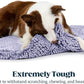 Stoutwool Indestructible Dog Bed - Fluffy Chew Proof Dog Crate Pad - Tough Kennel Pad for Aggressive Chewers - Washable, Ideal for Medium Breeds & Fits 30-Inch Crate - 29"x18", Jacaranda
