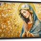 Extra Large Virgin Mary Framed Wall Art for Living Room,Oversized Golden Christian Religious Pictures Wall Decor,Canvas Print Painting Modern Artwork Bedroom Office Bathroom 36L" x 24W"