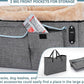 Petsfit Dog Car Seat Medium Sized Dog or 2 Small Dogs with Patent Buckles, Washable Pad, Dog Booster Car Seat for Dogs Up to 45 lbs (Medium, Light Grey)