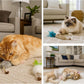3 Pack Rabbit Fur Catnip Toys with Feathers – Interactive Carrot Cat Toys with Galls Fruit for Indoor Cats and Kittens