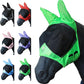 T TEKE Fine Mesh Horse Fly Mask w/Ears, UV Blocking 3D Eye Visor with Extra Fleece Cushioned Forehead, Protection from Insect Pests