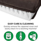 Furhaven Orthopedic Dog Bed for Large Dogs w/ Removable Bolsters & Washable Cover, For Dogs Up to 95 lbs - Sherpa & Chenille Sofa - Coffee, Jumbo/XL