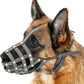 CollarDirect Dog Muzzle German Shepherd Dalmatian Doberman Setter Leather Basket Medium Large Breeds (Grey, Medium)