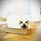 Midlee Disposable Cat Litter Boxes Pack of 5- Travel Portable Pet Tray Liner Pan