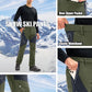 MAGCOMSEN Men's Snow Ski Pants Fleece Lined Water Resistant Winter Pants with 4 Zip Pockets for Snowboard Hiking Outdoor