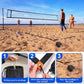 TOBWOLF 26.3' x 52.6' Beach Volleyball Lines, Volleyball Court Lines with Metal Anchors & SandBags,Highly Visible Marking Sand Lines with Metal Anchors & SandBags for Sand Outdoor Grass Backyard