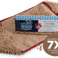 Soggy Doggy Super Shammy Dog Towel - Microfiber Chenille Towel for Drying Dogs and Cleaning Paws - Fast Drying with Hand Pockets for Ease (Beige/Red Trim, 31” x 14”)