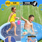 VISTOP Non-Slip Splash Pad for Kids and Dog, Thicken Sprinkler Pool Summer Outdoor Water Toys - Fun Backyard Fountain Play Mat for Baby Girls Boys Children or Pet Dog (59 inch, Blue&Blue)