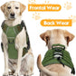 Heavy-Duty Tactical Dog Harness for Large Dogs, No Pull Adjustable Reflective Pet Vest with Molle System, K9 Military-Grade Control for Service Training, Outdoor & 10+ Breeds, Green, XX-Large