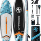 11'6"x35" Inflatable Paddle Board, 450lbs Extra Wide Stand Up Paddleboard for Adults with Premium SUP Accessories Kit & Backpack, Blow Up Kayak Non-Slip Stable Deck Boat for Yoga Fishing Surf